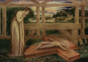 Das schlafende Christkind auf einem Kreuz, ca. 1799-1800